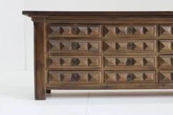 Pamono Brutalist Spanish Carved Sideboard Chest of Drawers, 1960s