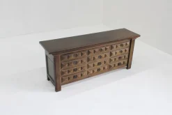 Pamono Brutalist Spanish Carved Sideboard Chest of Drawers, 1960s