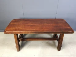 Pamono Brutalist Wooden Dining Table, 1960s Best