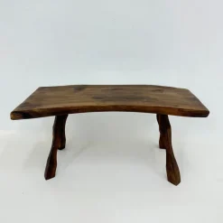 Pamono Brutalist Wooden Side Table, 1970s Hot