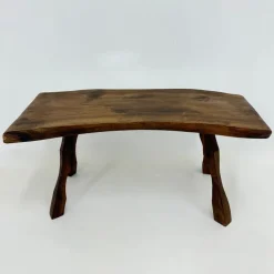 Pamono Brutalist Wooden Side Table, 1970s Hot