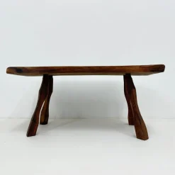 Pamono Brutalist Wooden Side Table, 1970s Hot