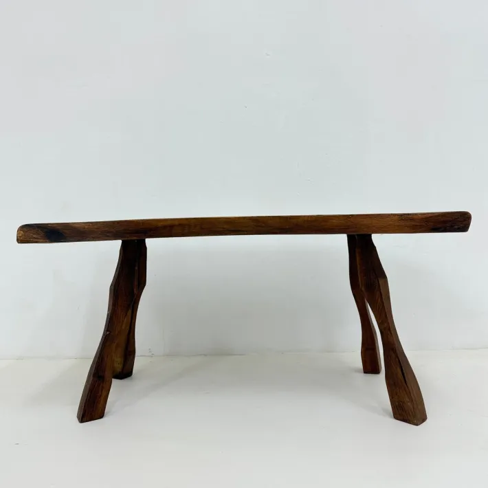 Pamono Brutalist Wooden Side Table, 1970s Hot