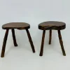 Pamono Brutalist Wooden Side Table, 1970s, Set of 2 Sale