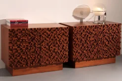 Pamono Brutalist Wooden Sideboards, 1960s, Set of 2 Outlet