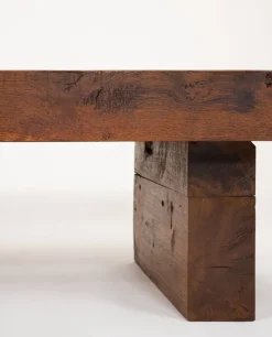 Pamono Brutalist Wooden Table, 1960s Outlet