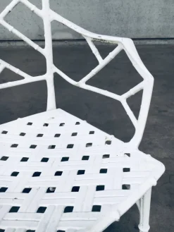 Pamono Calcutta Outdoor Armchair in Faux Bamboo by Hall Bradley for Brown Jordan, 1960s, Set of 4 Clearance