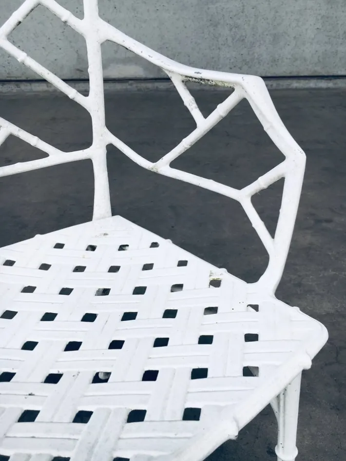 Pamono Calcutta Outdoor Armchair in Faux Bamboo by Hall Bradley for Brown Jordan, 1960s, Set of 4 Clearance