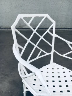 Pamono Calcutta Outdoor Armchair in Faux Bamboo by Hall Bradley for Brown Jordan, 1960s, Set of 4 Clearance