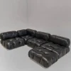 Pamono Camaleonda Modular Sofa in Black Leather by Mario Bellini for C&B / B&B Italia, 1970s, Set of 5 Online