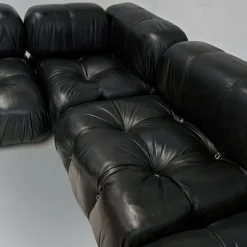 Pamono Camaleonda Modular Sofa in Black Leather by Mario Bellini for C&B / B&B Italia, 1970s, Set of 5 Online