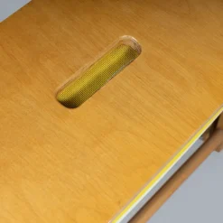 Pamono Camp Cot in Wood and Yellow Canvas, 1960s Outlet