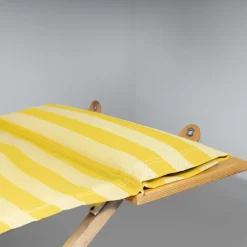 Pamono Camp Cot in Wood and Yellow Canvas, 1960s Outlet