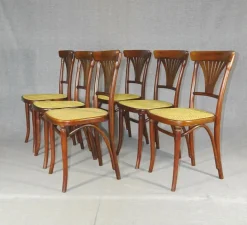 Pamono Caned Chairs by Michael Thonet for Gebrüder Thonet, Set of 6 Hot