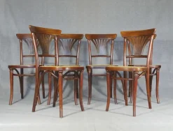 Pamono Caned Chairs by Michael Thonet for Gebrüder Thonet, Set of 6 Hot