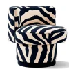 Pamono Caos Accent Chair in Zebra Furry Velvet from Moanne Outlet