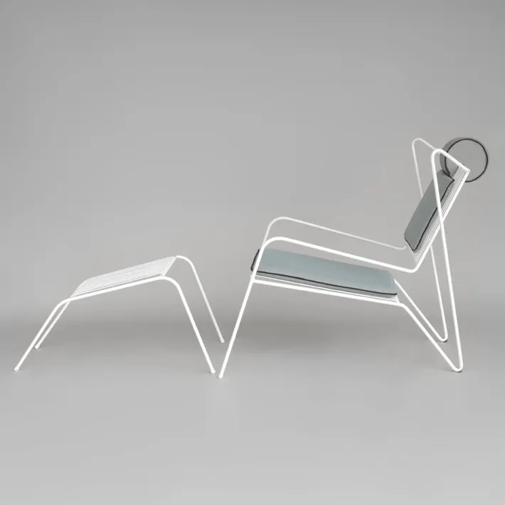 Pamono Capri Easy Indoor-Outdoor Lounge Chair by Stefania Andorlini for COOLS Collection Best