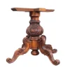 Pamono Carved Wooden Table Base Discount