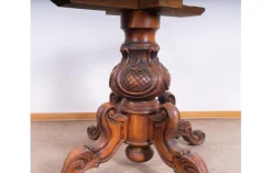 Pamono Carved Wooden Table Base Discount