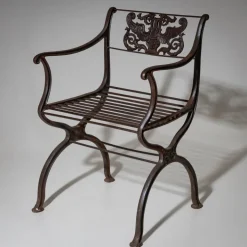 Pamono Cast Iron Garden Chairs after Karl Friedrich Schinkel from Lauchhammer Foundry, 20th Century, Set of 2 Best