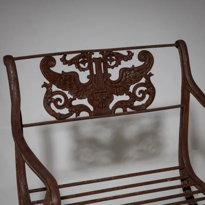 Pamono Cast Iron Garden Chairs after Karl Friedrich Schinkel from Lauchhammer Foundry, 20th Century, Set of 2 Best