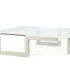 Pamono Castile Coffee Table in Sandstone with Inset Glass by Joaquín Moll for Meddel Discount