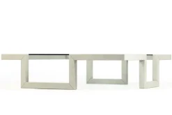 Pamono Castile Coffee Table in Sandstone with Inset Glass by Joaquín Moll for Meddel Discount