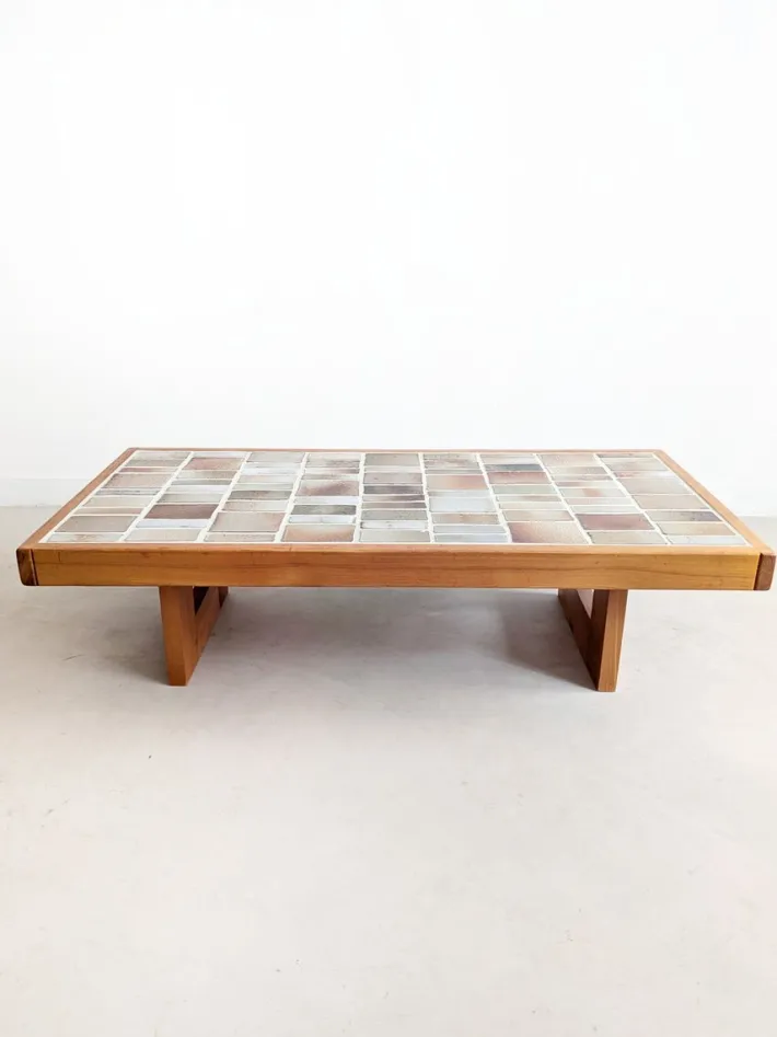 Pamono Ceramic Coffee Table from Maison Regain, 1970s Online