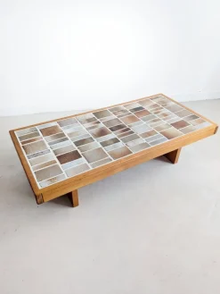 Pamono Ceramic Coffee Table from Maison Regain, 1970s Online