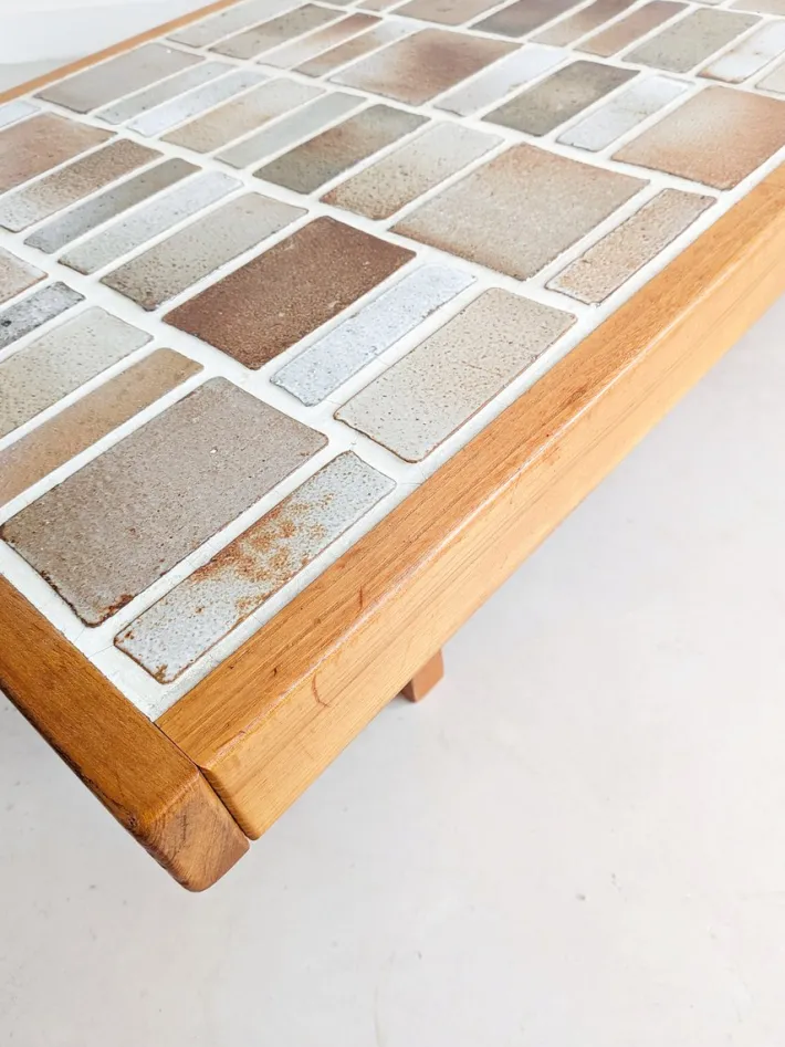 Pamono Ceramic Coffee Table from Maison Regain, 1970s Online