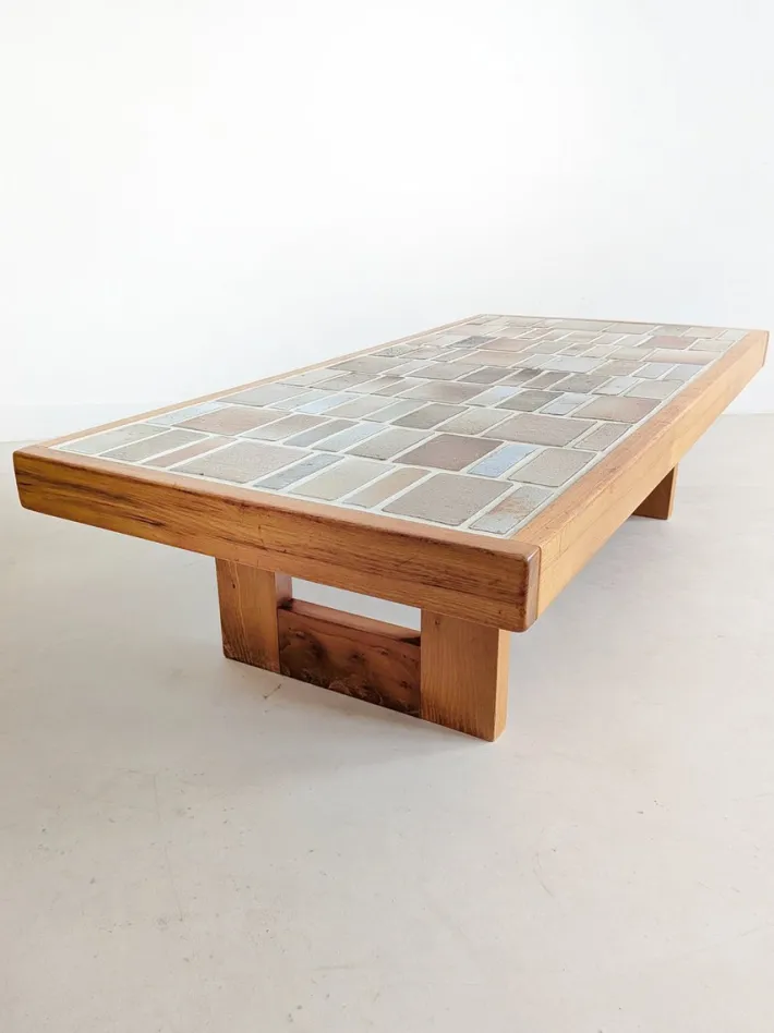 Pamono Ceramic Coffee Table from Maison Regain, 1970s Online