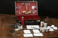 Pamono Ceramic Picnic Trunk, 1890s, Set of 39 Discount