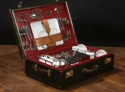 Pamono Ceramic Picnic Trunk, 1890s, Set of 39 Discount