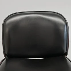 Pamono Chair in Black Eco-Leather and Walnut from Mim Roma, 1960s New