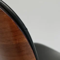 Pamono Chair in Black Eco-Leather and Walnut from Mim Roma, 1960s New