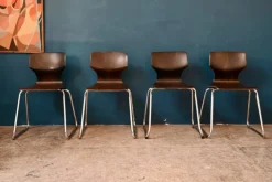 Pamono Chairs by Elmar Flötotto for Pagholz Flötotto, 1970s, Set of 4 Online