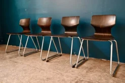 Pamono Chairs by Elmar Flötotto for Pagholz Flötotto, 1970s, Set of 4 Online