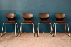 Pamono Chairs by Elmar Flötotto for Pagholz Flötotto, 1970s, Set of 4 Online