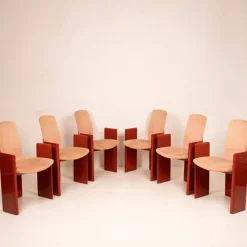 Pamono Chairs by Kinu di Motomi Kawakami for Arflex 1983, Set of 6 Outlet