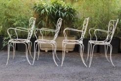 Pamono Chairs Garden Lio Carminati / Bridges to Home & Garden, Italy, in 1950, Set of 4 From Casa E Giardino Best
