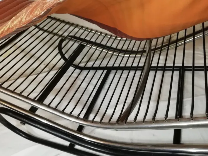 Pamono Chaise Longue in Chromed Metal & Brass Leather, Italy, 1960s Discount