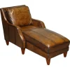 Pamono Chaise Lounge in Hand Dyed Leather New