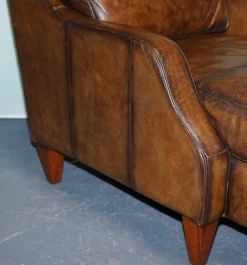 Pamono Chaise Lounge in Hand Dyed Leather New