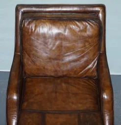 Pamono Chaise Lounge in Hand Dyed Leather New