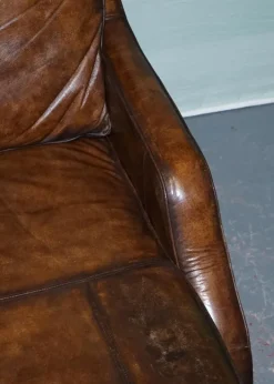 Pamono Chaise Lounge in Hand Dyed Leather New