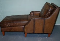 Pamono Chaise Lounge in Hand Dyed Leather New