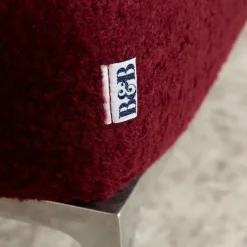 Pamono Charles Fabric Lounger in Red from B&b Italia / C&b Italia Outlet