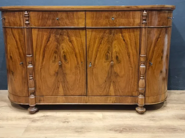 Pamono Charles X Walnut Sideboard, 1820s Best
