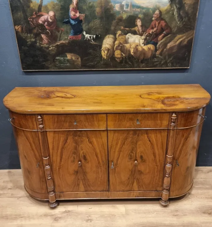 Pamono Charles X Walnut Sideboard, 1820s Best