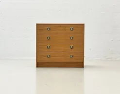 Pamono Chest of Drawers in Pine Veneer from AB Svenska Möbelfabriken, Sweden, 1970s